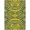 Homeroots 8' X 10' Yellow And Blue Animal Print Washable Indoor Outdoor Area Rug 600717 - alternate 4