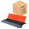 Atlas Heavy Duty Cable Protector Ramp, 5 Channel Bulk Pallet, 36'' Long Black & Orange, 40PK CP9984-OR-40 - alternate 1