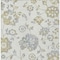 Homeroots 9' X 12' Ivory Gray And Gold Floral Washable Indoor Outdoor Area Rug 589480 - alternate 2