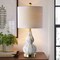 Jonathan Y Anya 20.5" Mini Glass LED Table Lamp, Black/White JYL1028D - alternate 2