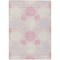 Homeroots 9' X 12' Pink Gray And Ivory Geometric Washable Indoor Outdoor Area Rug 593616 - alternate 3