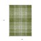 Homeroots 9' X 12' Green Black And Ivory Plaid Washable Indoor Outdoor Area Rug 596337 - alternate 5