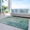 Homeroots 9' X 12' Emerald Abstract Washable Indoor Outdoor Area Rug 608236 - alternate 2