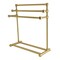 Kingston Brass 28" Freestanding Pedestal 3-Tier Towel Rack, Brushed Brass SCC8237 - alternate 1
