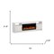 Homeroots 70in White Wood Fireplace Entertainment Center With Fireplace 723800 - alternate 2