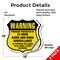 Signmission 24 Hour Surveillance Shield Sign Warning, 18 inch X 18 inch, Vinyl Decal, 2PK SHI-D-2PACK-18-354 - alternate 2