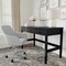 Martha Stewart Rhett Home Office 3 Drawer Desk w/Tapered Legs in Black w/Oil Rubbed Bronze Hardware NAN-PS-23504-BK-BK-MS - alternate 2