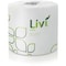 Livi VPG Bath Tissue - 2 Ply - 400 Sheets/Roll - Leaf Emboss Pattern - White - Fiber - 96 Rolls Per, 96PK 21722 - alternate 1