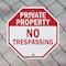 Signmission Private Property No Trespassing, 10 inch X 10 inch, Aluminum Metal Signs, 2PK OC-A-2PACK-10-142 - alternate 2