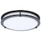 Nuvo Glamour LED 13 Inch Flush Mount Black Finish 27K/3K/35K/4K/5K CCT Selectable 62/1976 - alternate 3