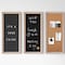 Martha Stewart Everette 18in. x 24in. Cork Board, Chlk Board, Lttr Board Set w/Psh Pns, Mgnts, Liqd Chalk, Letters BR-DK20221011-1-LN-MS - alternate 2