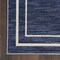 Homeroots 6' Navy Blue And Ivory Indoor Outdoor Runner Rug 545535 - alternate 2