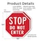 Signmission Stop Do Not Enter, 10 inch X 10 inch, Plastic Sign, 2PK OC-P-2PACK-10-11 - alternate 2
