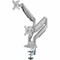 Rocstor ERGOREACH ED4 PREMIUM ALUMINUM DUAL ERGONOMIC MONITOR ARM, C-CLAMP & GROMMET - Y10N022-S1 - alternate 3