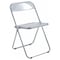 Leisuremod Lawrence Acrylic Folding Chair with Metal Frame, Clear LF19CL - alternate 1