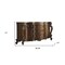Homeroots 69" Brown Solid and Manufactured Wood Five Drawer Triple Dresser 490483 - alternate 2