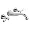Delta 3-hole 8" wall installation Hole Wall-Mount Lavatory Faucet, Chrome T3597LF-WL - alternate 2