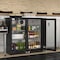 Koolmore 2 Door Back Bar Cooler  Counter Height Glass Door Refrigerator with LED Lighting - 7.4 cu.ft., Black BC-2DSW-BK - alternate 3