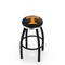 Holland Bar Stool Co 30" Blk Wrinkle Tennessee Swivel Bar Stool, Chrome Ring L8B2C30Tennes - alternate 1