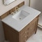James Martin Vanities Brittany 36" Single Vanity, Pecan w/ 3 CM Eternal Jasmine Pearl Silestone Top 655-V36-PCN-3EJP - alternate 3