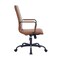 Leisuremod Harris High-Back Faux Leather Swivel Office Chair, Iron Frame HOTBL19LBRL - alternate 2