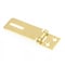 Prime-Line Door and Gate, Safety Hasp Hinge Latch with Fixed Staple 1-3/4 inch with Screws, Brass Plated U 117016 - alternate 3