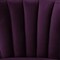 Homeroots 30" Purple And Black Velvet Tufted Wingback Chair 533884 - alternate 2