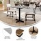 Flash Furniture 30" x 24" Tabletop, Seamless Surface Technology, Gray Faux Concrete, 22x22 Black Table Height X-Base ST-REC2430-CMGY-T2222-GG - alternate 2