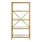 Homeroots Gold Metal and Glass Five Tier Etagere Bookcase 527587 - alternate 2