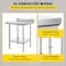 Vevor Stainless Steel Work Table Commercial Kitchen Work Food Prep Table 24"x24" GZT60*60*88 - alternate 3