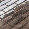Apollo Tile Brown 11.8 in x 11.8 in Glass Glossy Floor and Wall Subway 4.83 sqft/case, 5PK APLSRA8805A - alternate 3