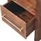 Homeroots 23" Brown Solid Wood Two Drawer Nightstand 701720 - alternate 2