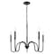 Z-Lite Jisele Matte Black 5 Light Chandelier 4505-5MB - alternate 2