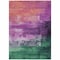 Homeroots 3' X 5' Purple Salmon And Green Abstract Washable Indoor Outdoor Area Rug 610955 - alternate 3