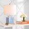 Jonathan Y Catherine 22" Modern Transitional Ceramic/Metal Square Ginger Jar LED Table Lamp, Blue/White JYL3044A - alternate 2