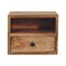Homeroots 12" Brown Solid Wood One Drawer Floating Nightstand 712846 - alternate 1