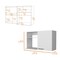 Homeroots 39in White Accent Cabinet With Two Shelves 518042 - alternate 2