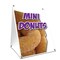 Signmission Mini Donuts, 24 Inch x 18 Inch A-frame Yard Sign, Plastic Sign SBC-1824-Mini Donuts - alternate 1