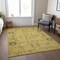 Homeroots 3' X 5' Gold Wheat And Gray Oriental Washable Indoor Outdoor Area Rug 582068 - alternate 2