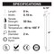 Performance Tool 8 in. Cable Ties, UV-Stable Black Nylon, 50lb Tensile, 2 in. Bundle, 500PK W2940 - alternate 2