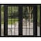Vdomdoors Front Exterior Prehung Metal-Plastic Double Doors Clear Glass / MANUX 8355 Matte Black / Office Com MANUX8355DEXD-BLK-W12+72+12xH80-RH-I - alternate 1