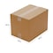 Zoro Select 16 in x 12 in x 12 in Shipping Box, Kraft, Corrugate, Single Wall, 32 ECT 11A738 - alternate 2