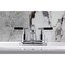 Kingston Brass Double-Handle 4" Centerset Bathroom Faucet with Pop-Up Drain, Polished Chrome KB8611CKL - alternate 2
