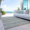 Homeroots 8' X 10' Beige Brown And Gray Striped Washable Indoor Outdoor Area Rug 598869 - alternate 2