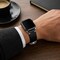 Elegani Leather Band Compatible with Apple Watch 40mm, Black, Black/Yellow Gold/Rose Gold Buckle LOT-BLK-40 - alternate 2
