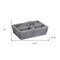 Homeroots 14" Gray Solid Wood Box 488019 - alternate 2