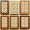 Homeroots 8" x 8" Gold And White Vinyl Arabesque Peel And Stick Removable Tiles 571304 - alternate 2