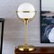 Homeroots 21" Brass Metal Globe Table Lamp With Clear Globe Shade 524379 - alternate 3