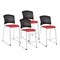 Office Star Products 886 Series Tall Stacking Visitor Chairs, Dillon Red 88657C4-R100 - alternate 1
