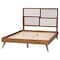 Baxton Studio Gemma Platform Bed with Slatted Wood Headboard, Queen 268-11144-9408-ZORO - alternate 3